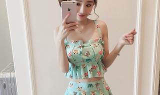 泳衣如何去遮副乳 吊带泳衣遮副乳胖MM